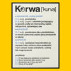 K*rwa Plakat K*rwa