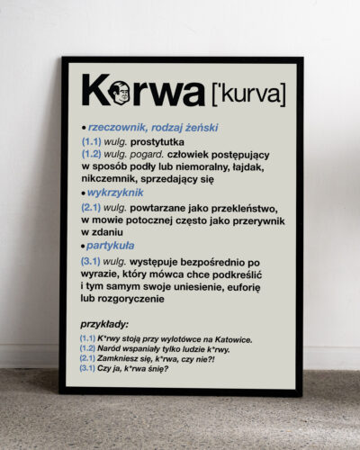 Krwa Plakat K*rwa
